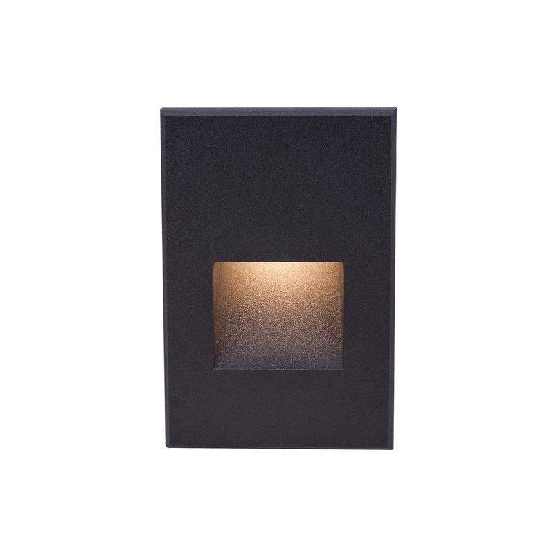 W.A.C. Lighting WL-LED200F-C-BK LED Step and Wall Light, Black On Aluminum
