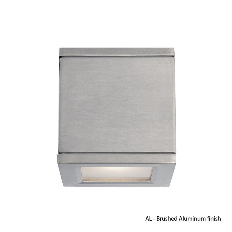 W.A.C. Lighting WS-W2504-AL LED Wall Light, Brushed Aluminum