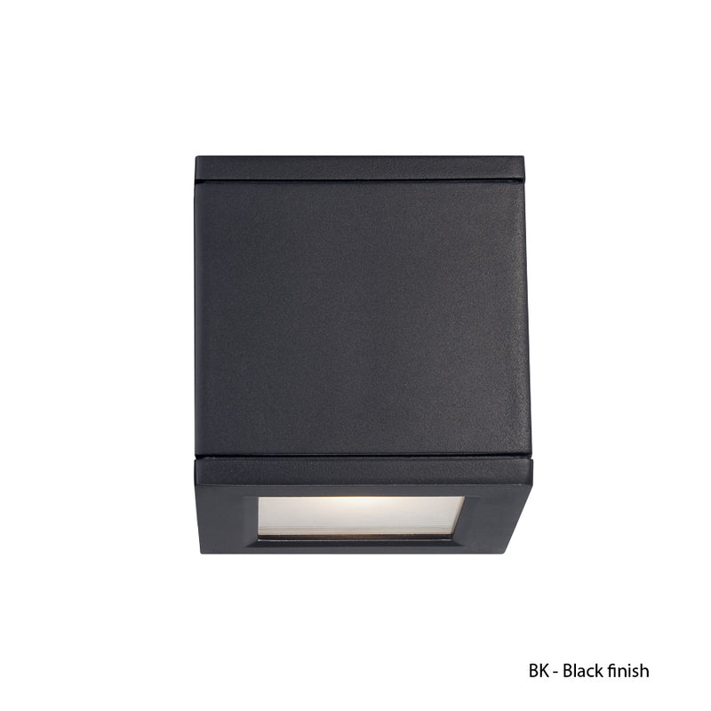 W.A.C. Lighting WS-W2504-BK LED Wall Light, Black