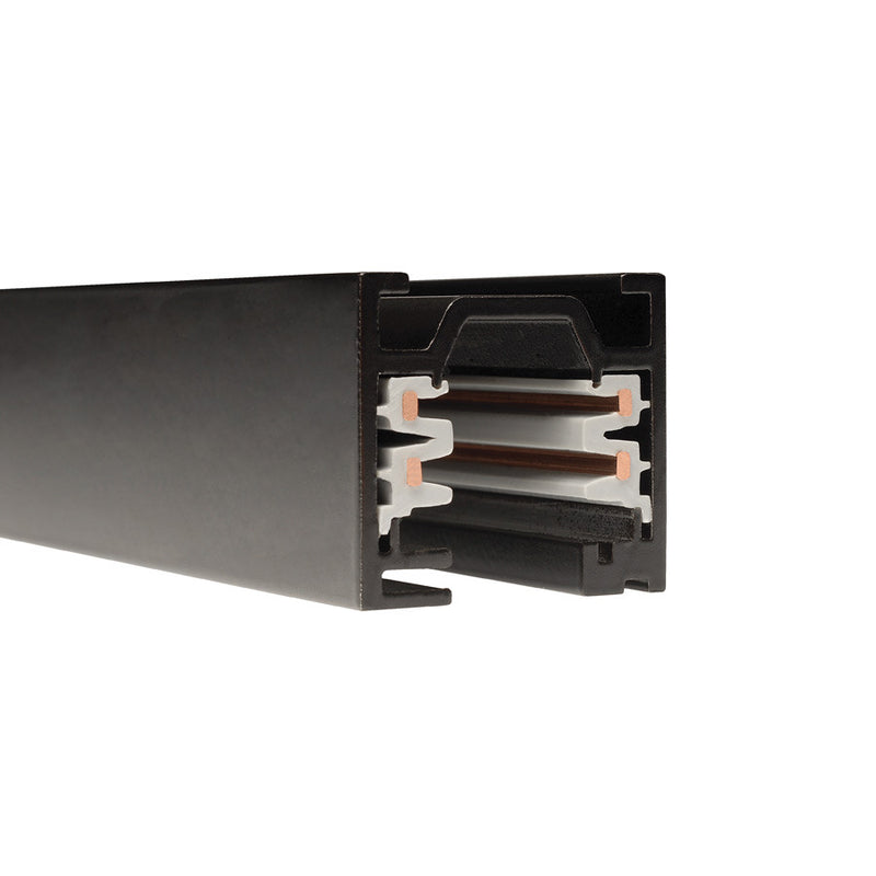 W.A.C. Lighting WT12-BK Track Single Circuit, Black