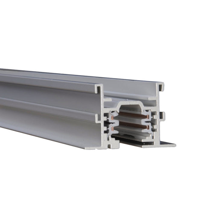 W.A.C. Lighting WT4-RT-PT W Track Two Circuit, Platinum