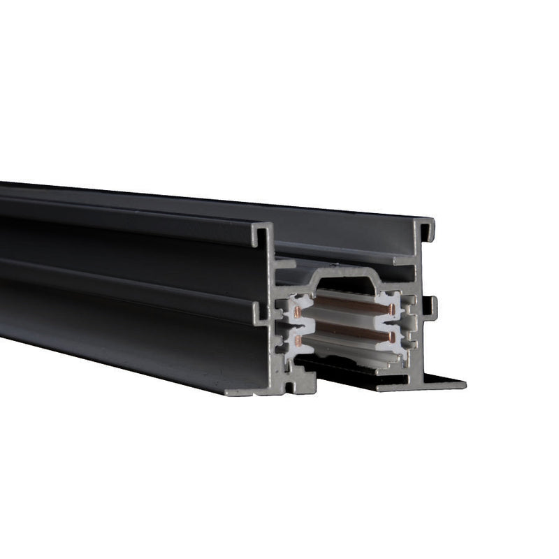W.A.C. Lighting WT8-RT-BK Track Single Circuit, Black