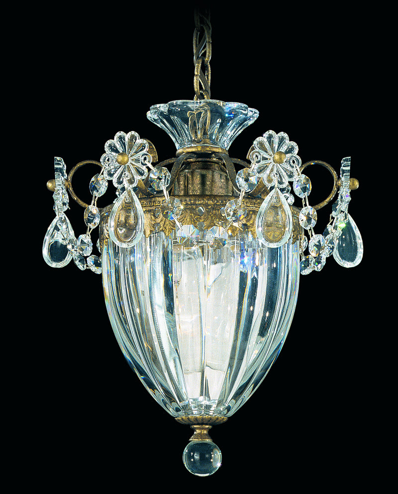 Schonbek 1241-23A One Light Mini Pendant, Etruscan Gold
