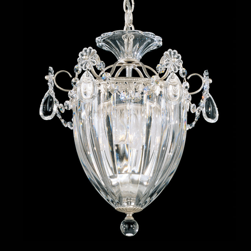 Schonbek 1243-48A Three Light Mini Pendant, Antique Silver