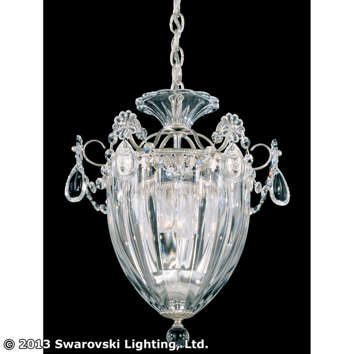 Schonbek 1243-48S Three Light Mini Pendant, Antique Silver