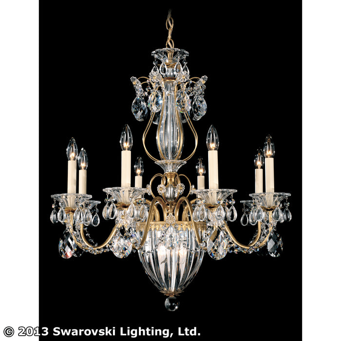 Schonbek 1248-22S 11 Light Chandelier, Heirloom Gold