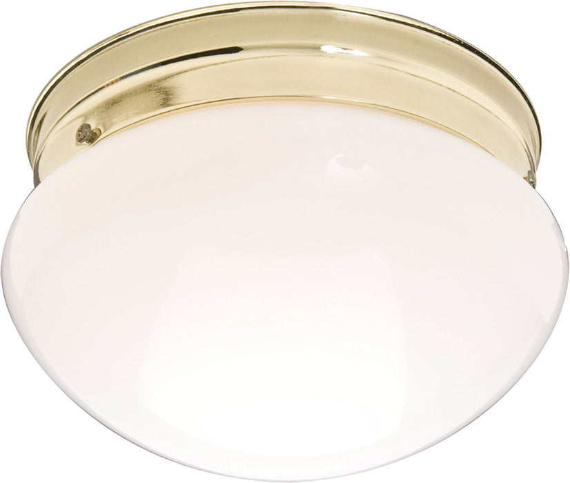 Maxim 5880WTPB One Light Flush Mount, Polished Brass