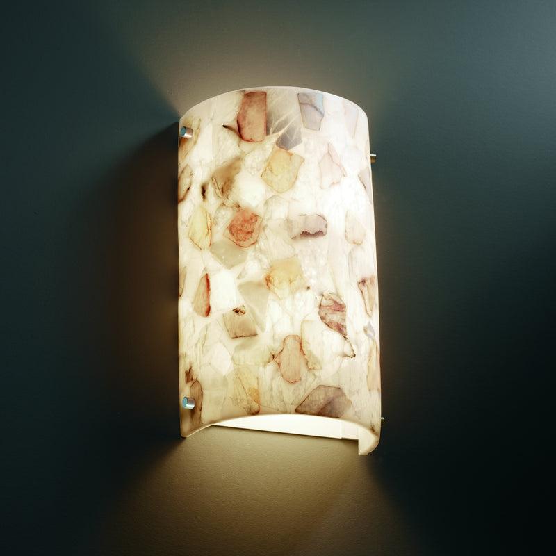 Justice Designs ALR-5541-NCKL Two Light Wall Sconce, Brushed Nickel