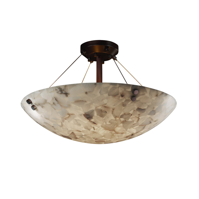 Justice Designs ALR-9651-35-DBRZ-F1-LED3-3000 LED Semi-Flush Mount, Dark Bronze
