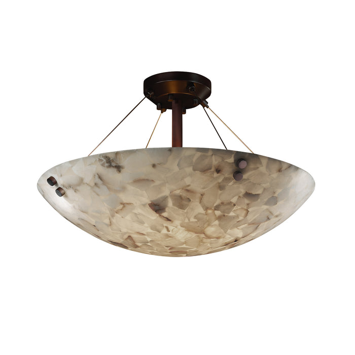 Justice Designs ALR-9651-35-DBRZ-F1-LED3-3000 LED Semi-Flush Mount, Dark Bronze