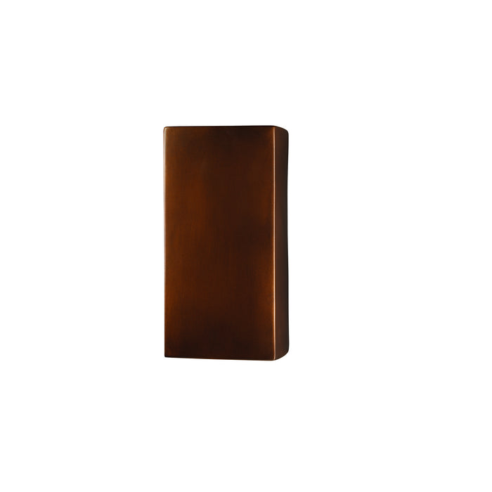 Justice Designs CER-0955W-ANTC-LED1-1000 LED Lantern, Antique Copper