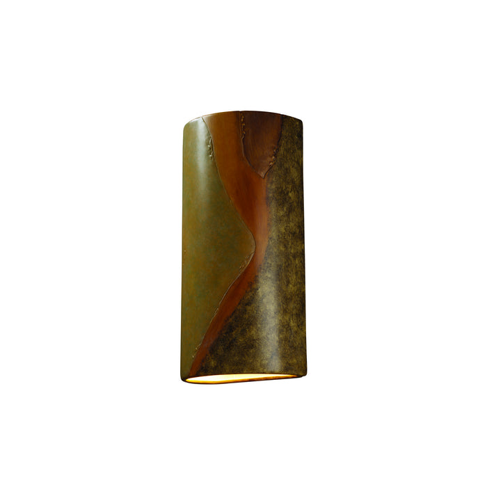 Justice Designs CER-1165-SLHY-LED2-2000 LED Lantern, Harvest Yellow Slate