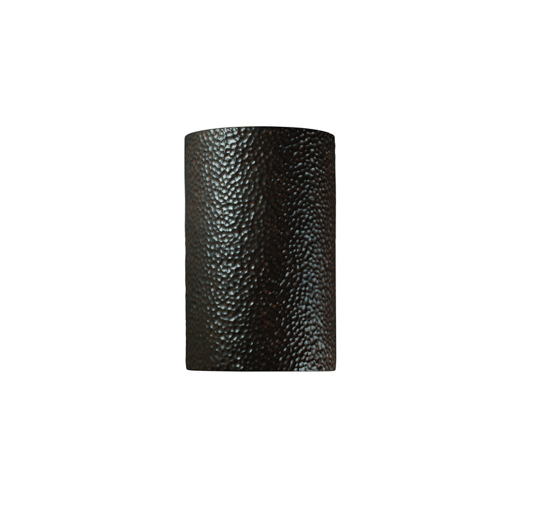 Justice Designs CER-1260W-HMIR-LED1-1000 LED Lantern, Hammered Iron