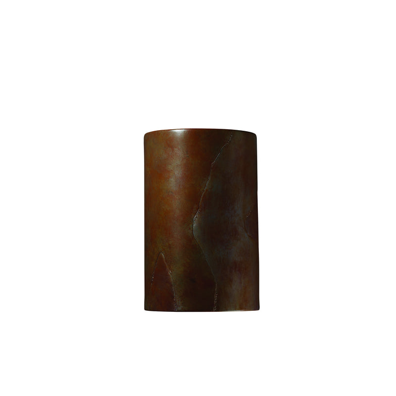 Justice Designs CER-1265-SLTR-LED2-2000 LED Lantern, Tierra Red Slate