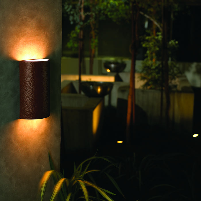 Justice Designs CER-1265W-SLTR-LED1-1000 LED Lantern, Tierra Red Slate