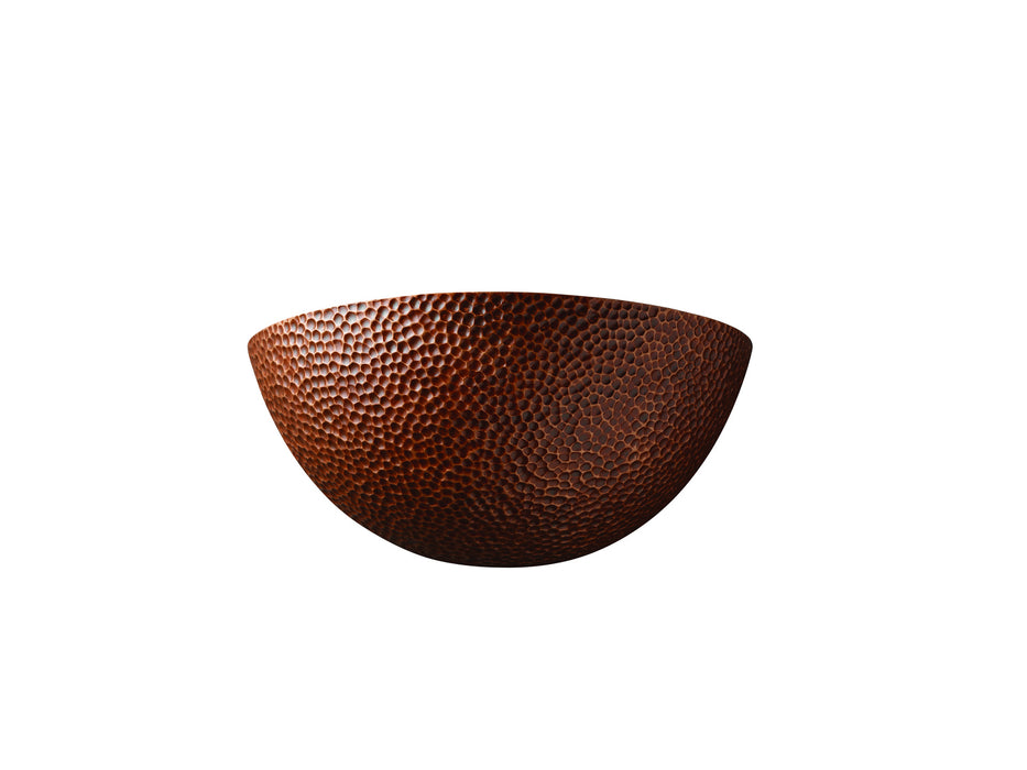 Justice Designs CER-1355-HMCP-LED1-1000 LED Lantern, Hammered Copper