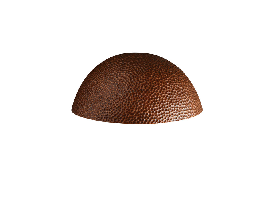 Justice Designs CER-1355W-HMCP-LED1-1000 LED Lantern, Hammered Copper