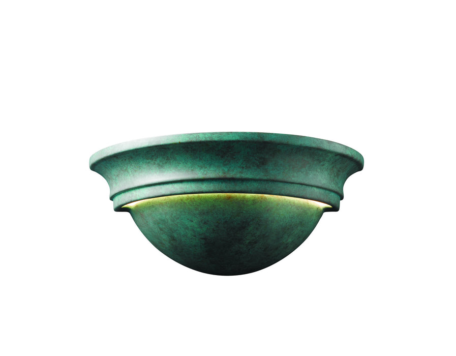 Justice Designs CER-1515-PATV-LED1-1000 LED Lantern, Verde Patina