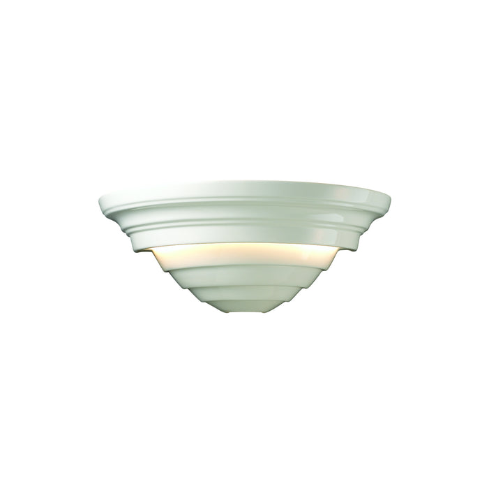 Justice Designs CER-1555-WHT-LED1-1000 LED Lantern, Gloss White