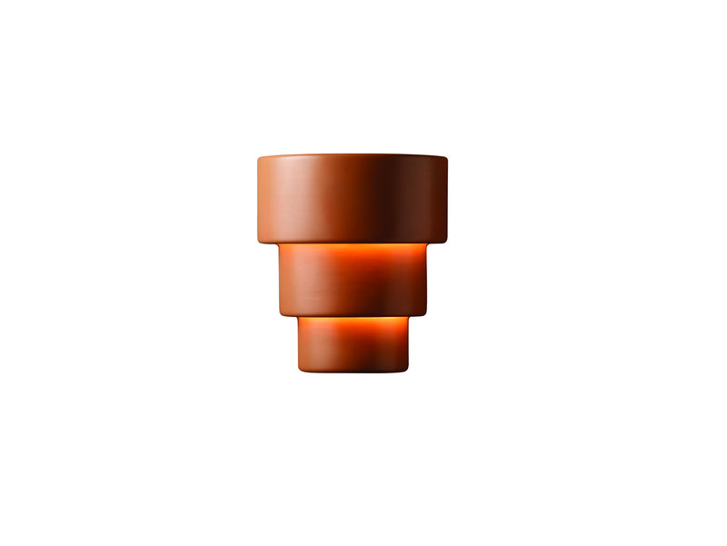 Justice Designs CER-2235W-TERA-LED1-1000 LED Lantern, Terra Cotta