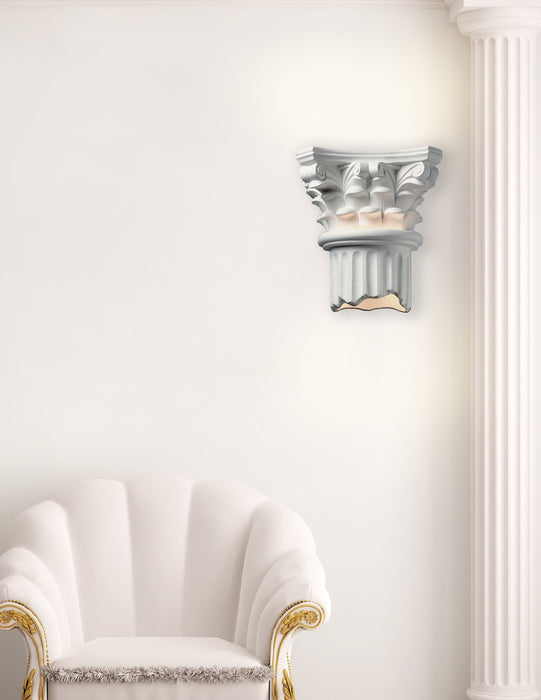 Justice Designs CER-4705-BIS-LED2-2000 LED Wall Sconce, Bisque