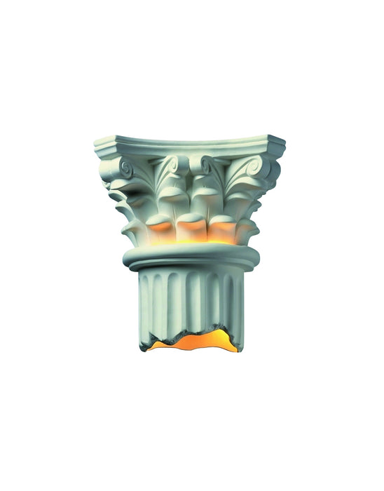 Justice Designs CER-4705W-BIS-LED1-1000 LED Wall Sconce, Bisque
