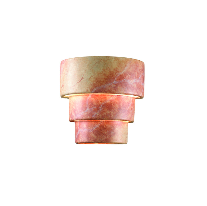 Justice Designs CER-2225W-STOA-LED1-1000 LED Lantern, Agate Marble