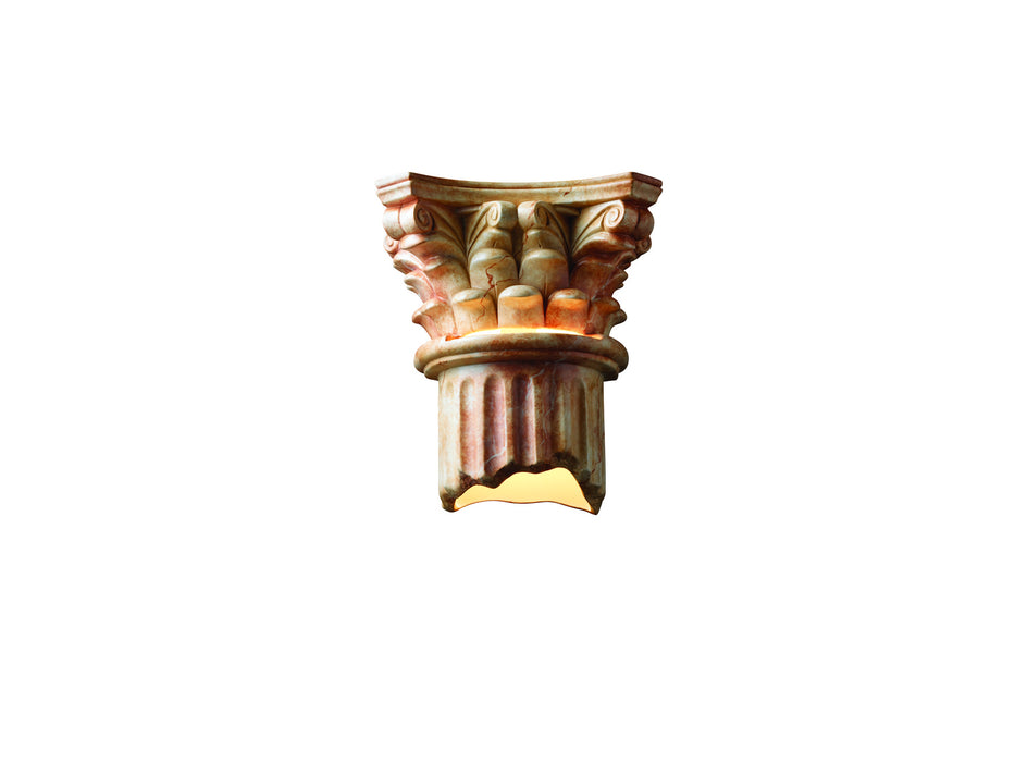 Justice Designs CER-4705W-STOA-LED1-1000 LED Wall Sconce, Agate Marble