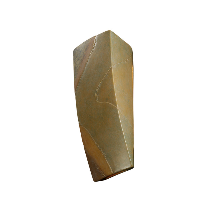 Justice Designs CER-5135-SLHY-LED1-1000 LED Wall Sconce, Harvest Yellow Slate