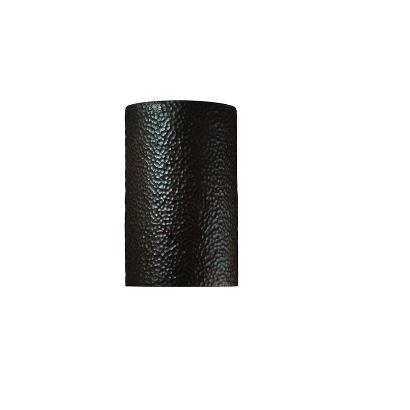 Justice Designs CER-5260W-HMIR-LED1-1000 LED Wall Sconce, Hammered Iron
