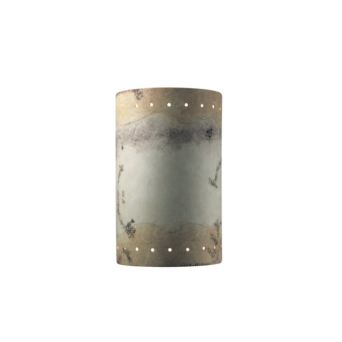 Justice Designs CER-5295-TRAG-LED2-2000 LED Wall Sconce, Greco Travertine
