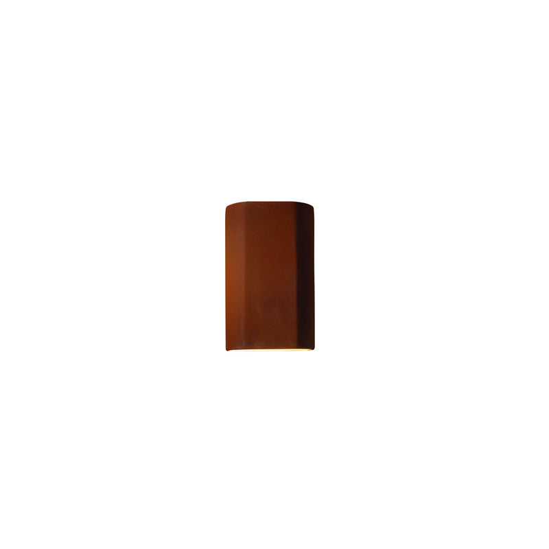 Justice Designs CER-5500W-RRST-LED1-1000 LED Wall Sconce, Real Rust