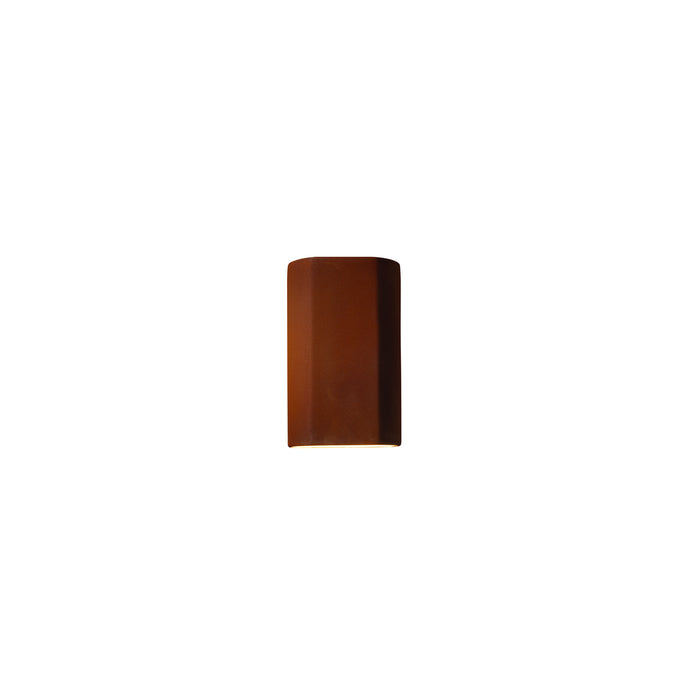 Justice Designs CER-5500W-RRST-LED1-1000 LED Wall Sconce, Real Rust