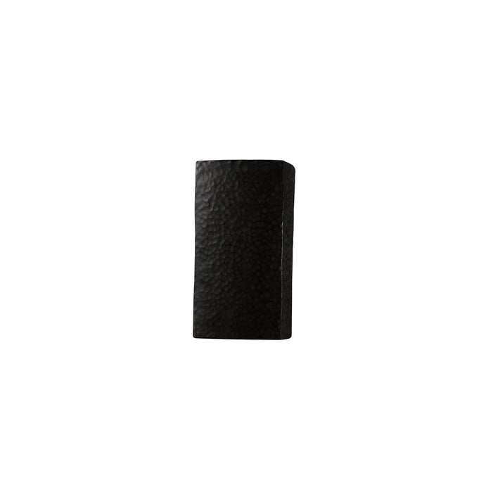 Justice Designs CER-5915-HMIR-LED1-1000 LED Wall Sconce, Hammered Iron
