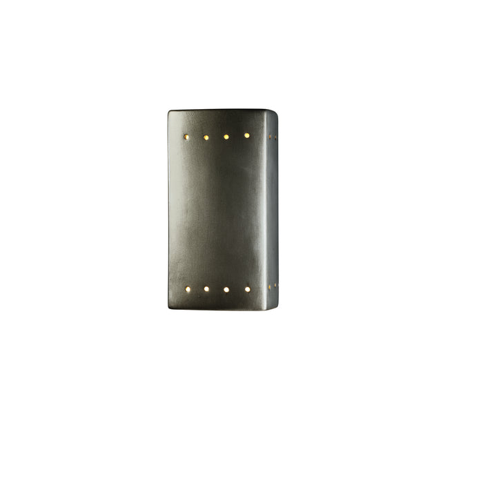 Justice Designs CER-5925-ANTS-LED1-1000 LED Wall Sconce, Antique Silver