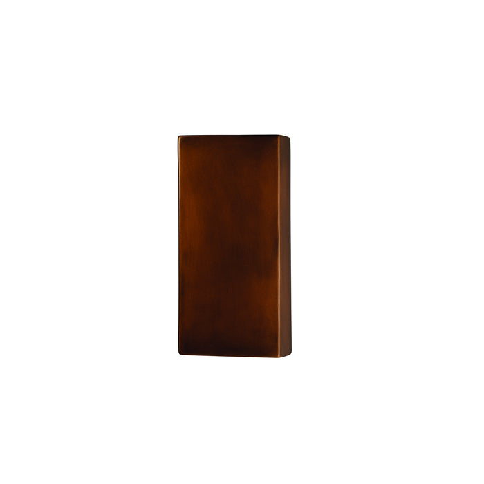 Justice Designs CER-5955-ANTC-LED2-2000 LED Wall Sconce, Antique Copper