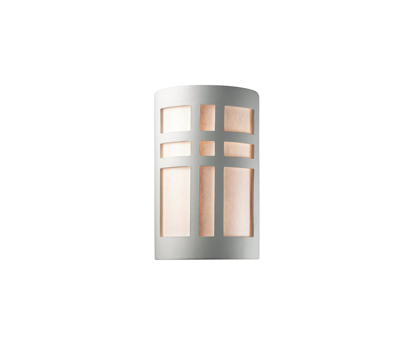 Justice Designs CER-7295-BIS-LED2-2000 LED Lantern, Bisque
