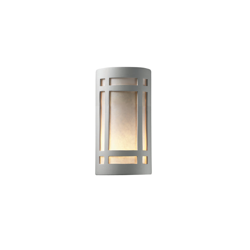 Justice Designs CER-7495-BIS-LED2-2000 LED Lantern, Bisque