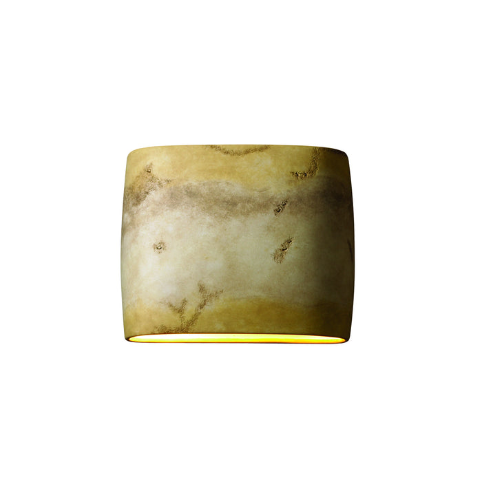 Justice Designs CER-8855-TRAG-LED2-2000 LED Wall Sconce, Greco Travertine