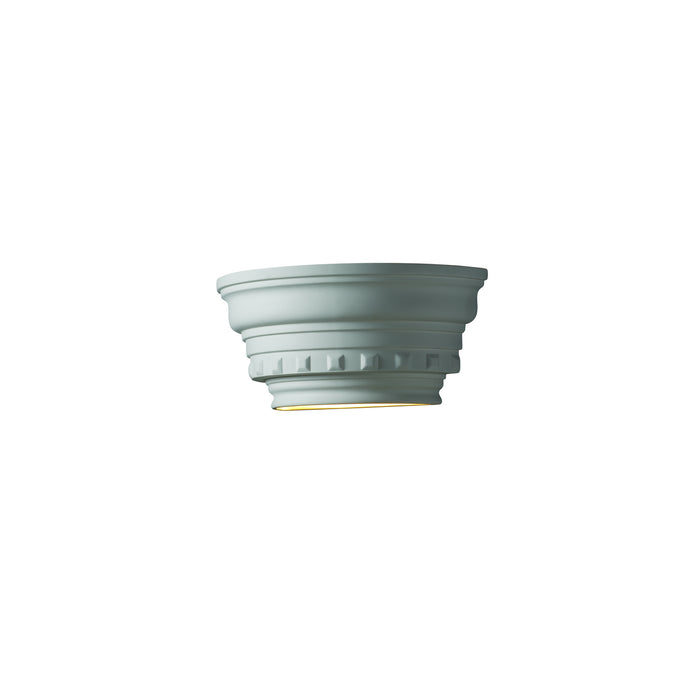 Justice Designs CER-9805-BIS-LED1-1000 LED Wall Sconce, Bisque