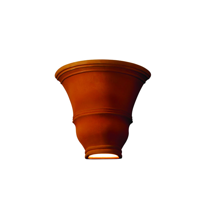 Justice Designs CER-9835W-RRST-LED1-1000 LED Lantern, Real Rust