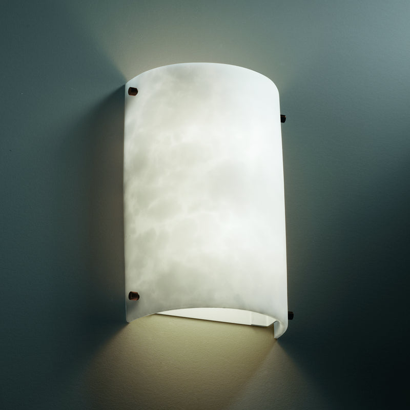 Justice Designs CLD-5541-DBRZ-LED1-1000 LED Wall Sconce, Dark Bronze