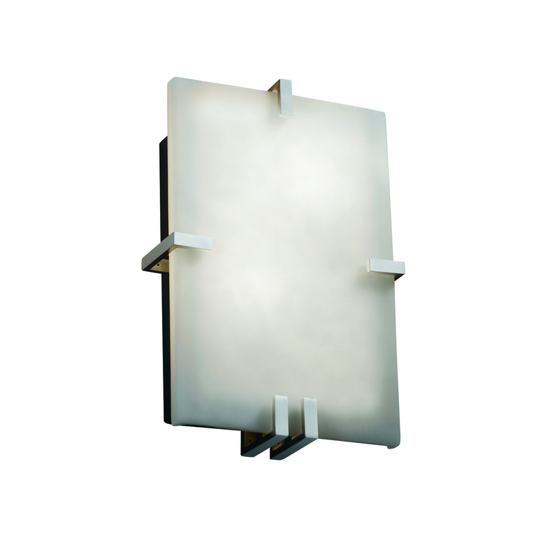 Justice Designs CLD-5551-NCKL-LED2-2000 LED Wall Sconce, Brushed Nickel