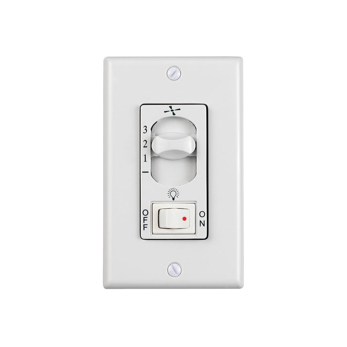 Visual Comfort Fan ESSWC-5-WH Wall Control, White