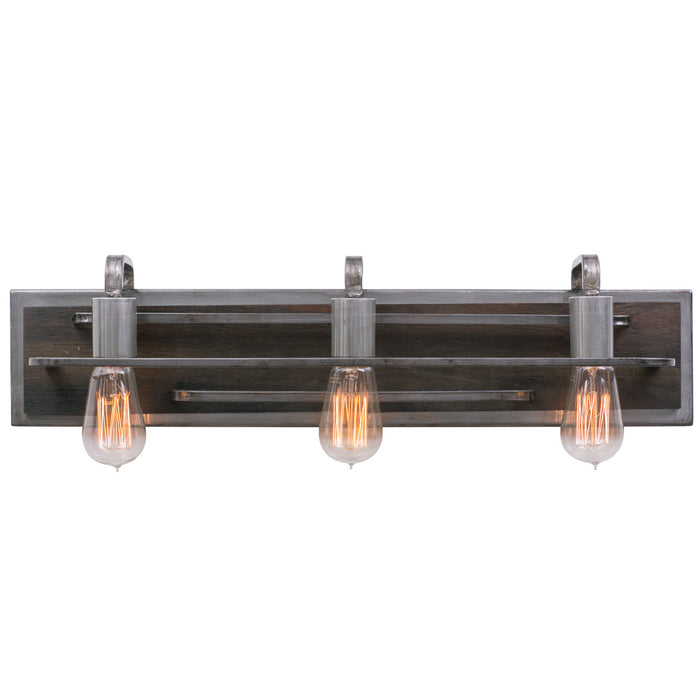 Varaluz 268B03SL Three Light Bath, Steel