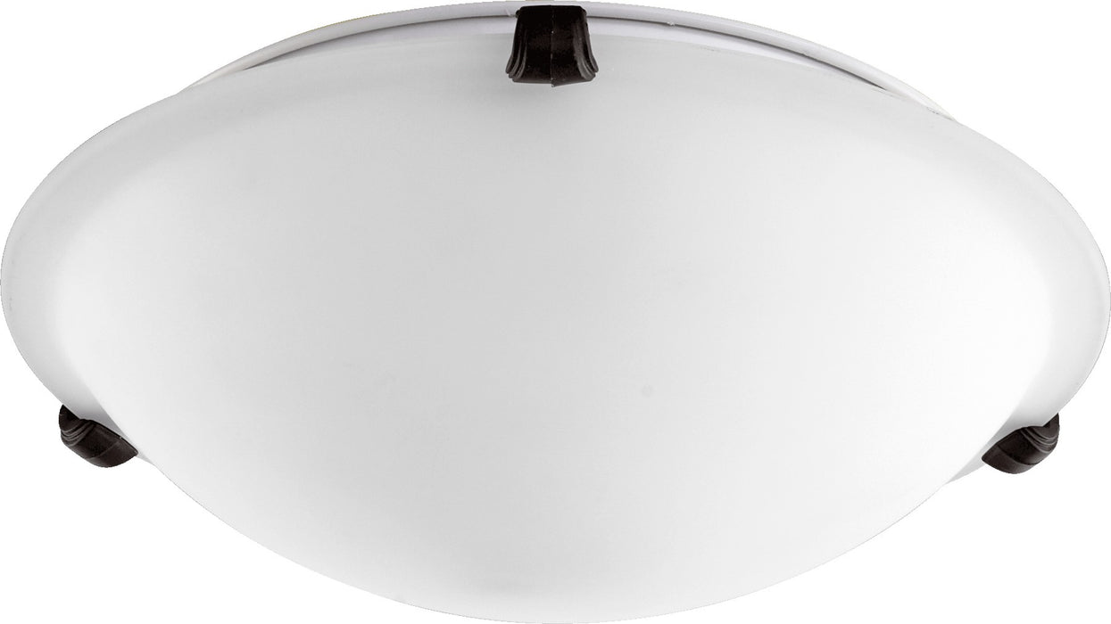 Quorum 3000-12186 Two Light Ceiling Mount, Oiled Bronze