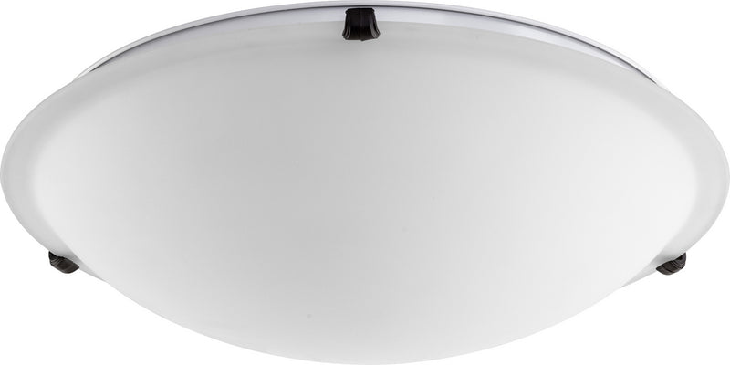 Quorum 3000-20186 Four Light Ceiling Mount, Oiled Bronze