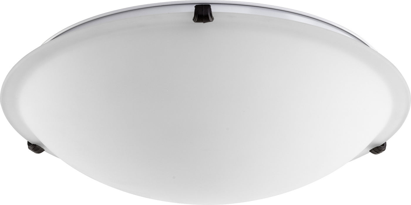Quorum 3000-20186 Four Light Ceiling Mount, Oiled Bronze