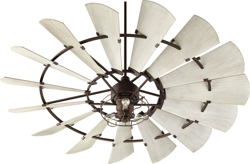 Quorum 97215-86 72" Ceiling Fan, Oiled Bronze