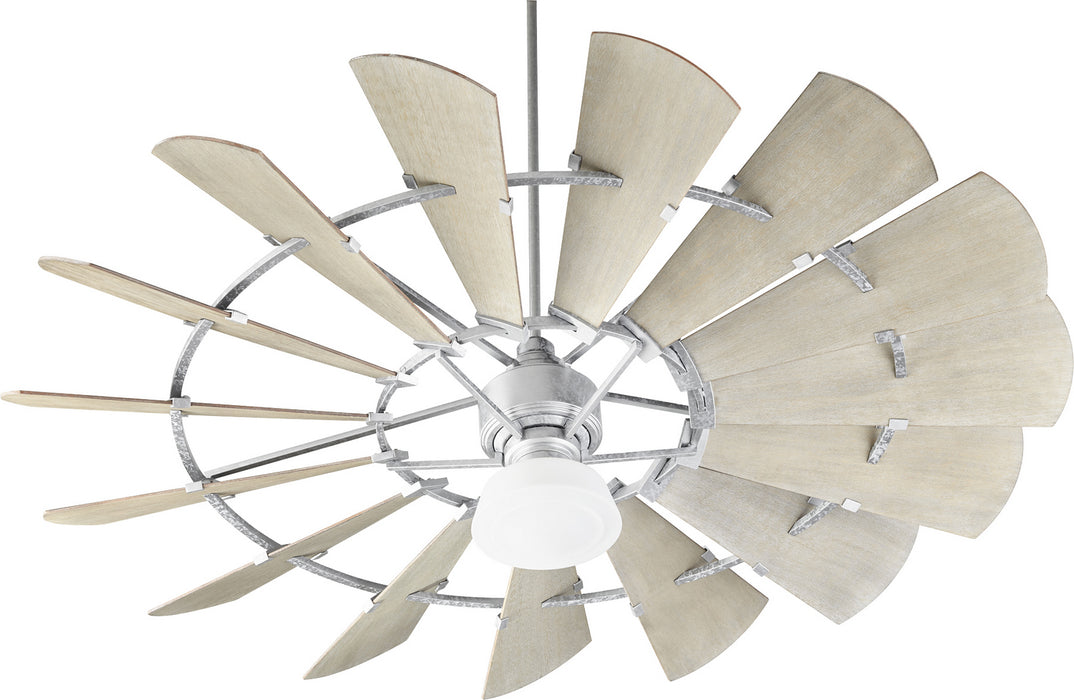 Quorum 97215-9 72" Ceiling Fan, Galvanized
